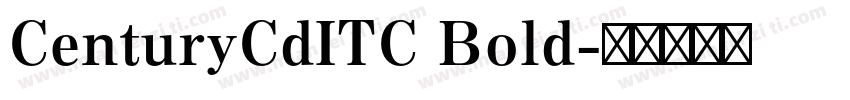 CenturyCdITC Bold字体转换
